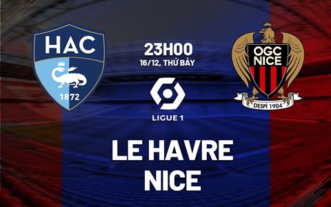 Nhận định bóng đá Le Havre vs Nice 23h00 ngày 16/12 (Ligue 1 2023/24)