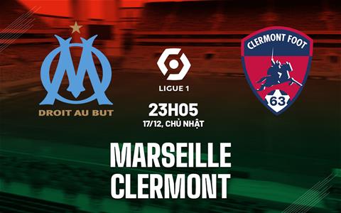 Nhận định bóng đá Marseille vs Clermont 23h05 ngày 17/12 (Ligue 1 2023/24)