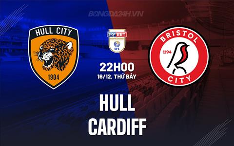 Nhận định bóng đá Hull vs Cardiff 22h00 ngày 16/12 (Hạng Nhất Anh 2023/24)