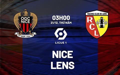 Nhận định bóng đá Nice vs Lens 3h00 ngày 21/12 (Ligue 1 2023/24)