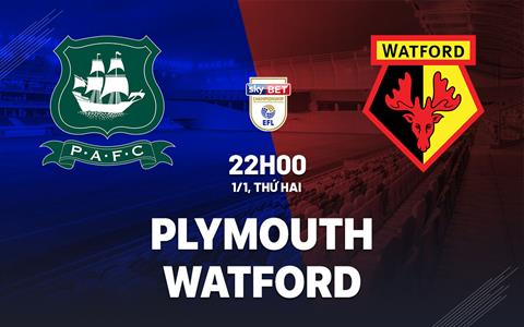 Nhận định bóng đá Plymouth vs Watford 22h00 ngày 1/1 (Hạng nhất Anh 2023/24)