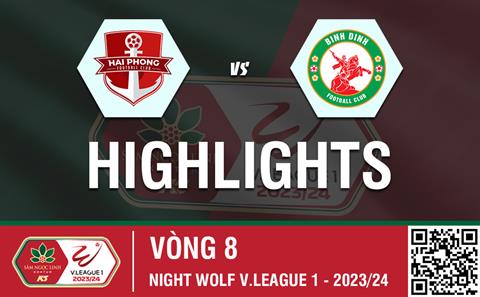 Highlights Hải Phòng - Bình Định | Rời Lạch Tray với 3 điểm | Vòng 8 V-League 2023/24