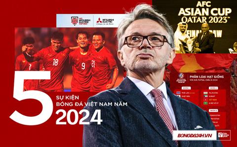 5 sự kiện đáng chú ý của bóng đá Việt Nam năm 2024