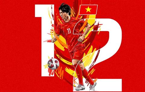 Tuấn Anh xuất hiện trong bài đăng đếm ngược đến Asian Cup 2023