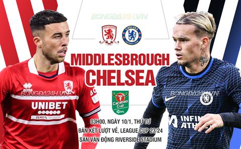 Chơi nhạt nhòa, Chelsea thua đội hạng Nhất Middlesbrough tại League Cup