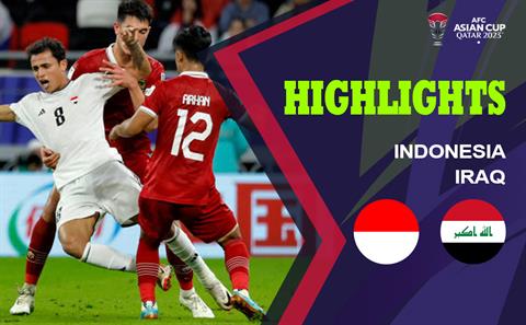 Highlights Indonesia - Iraq | Vẫn không có bất ngờ | Bảng D Asian Cup 2023