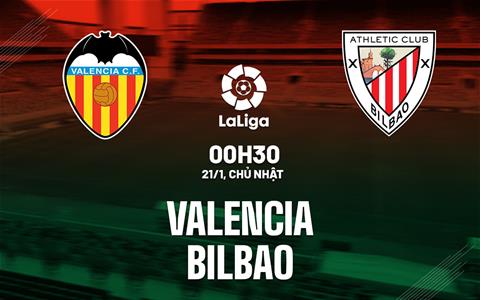 Nhận định bóng đá Valencia vs Bilbao 0h30 ngày 21/1 (La Liga 2023/24)