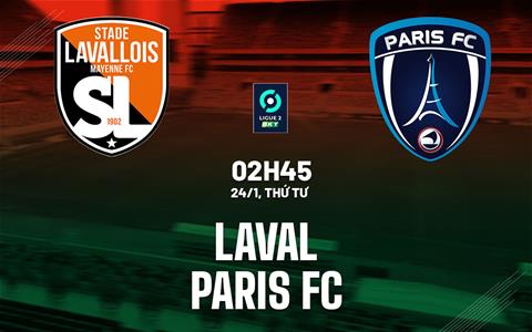 Nhận định bóng đá Laval vs Paris FC 2h45 ngày 24/1 (Hạng 2 Pháp 2023/24)