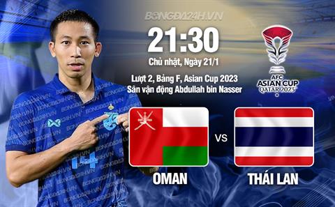 Nhận định Oman vs Thái Lan (21h30 ngày 21/1): Cơ hội nào cho người Thái?