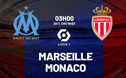 Nhận định bóng đá Marseille vs Monaco 3h00 ngày 28/1 (Ligue 1 2023/24)