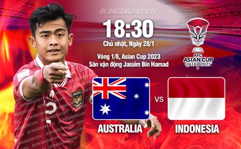 Nhận định Australia vs Indonesia (18h30 ngày 28/1): Liệu có thắng đậm?