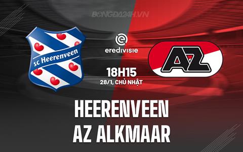 Nhận định Heerenveen vs AZ Alkmaar 18h15 ngày 28/1 (VĐQG Hà Lan 2023/24)
