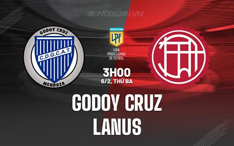 Nhận định Godoy Cruz vs Lanus 3h00 ngày 6/2 (Argentina Copa de la Liga 2024)