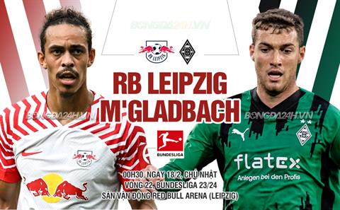 Nhận định Leipzig vs Monchengladbach 0h30 ngày 18/2 (Bundesliga 2023/24)