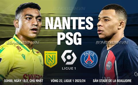 Nhận định Nantes vs PSG (03h00 ngày 18/2): Chiến thắng nhẹ nhàng