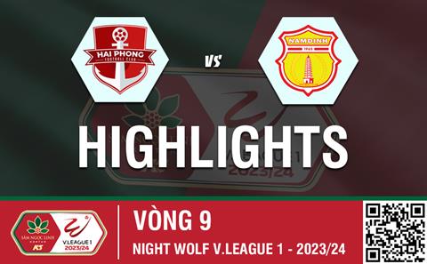 Highlights Hải Phòng - Nam Định | Chuyến du xuân may mắn | Vòng 9 V-League 2023/24