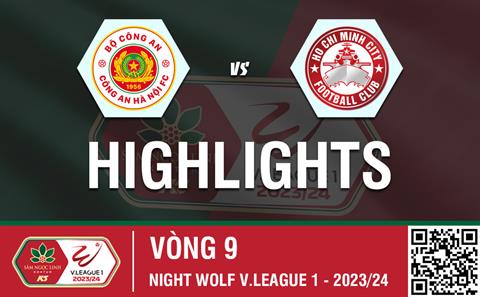 Video CAHN - TPHCM (Vòng 9 V-League 2023/24): 3 điểm gọn gàng
