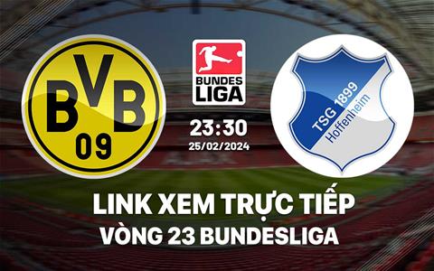 Link xem trực tiếp Dortmund vs Hoffenheim 23h30 ngày 25/2/2024