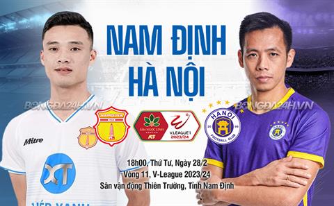 Nhận định Nam Định vs Hà Nội (18h00 ngày 28/2): Gió đảo chiều?