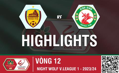 Video tổng hợp: Quảng Nam - Bình Định (Vòng 12 V-League 2023/24)