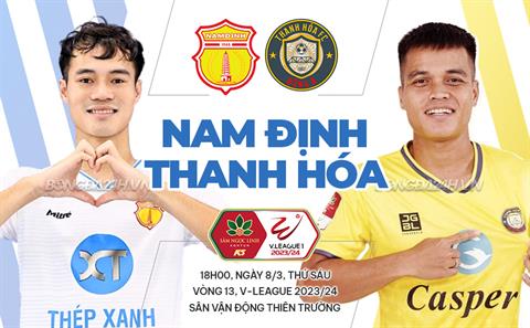 Nhận định Nam Định vs Thanh Hóa (18h00 ngày 8/3): Chờ bản lĩnh lên tiếng