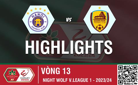 Highlights Hà Nội - Quảng Nam | Kết liễu ngay hiệp 1 | V-League 2023/24