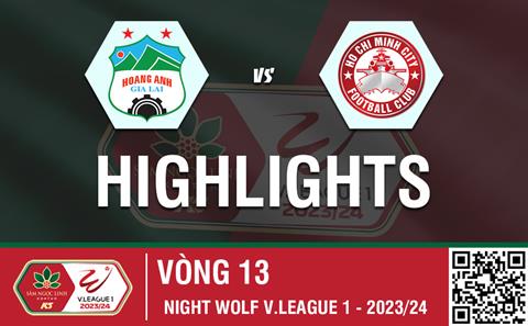 Highlights HAGL - TPHCM | Quang Nho, Ngọc Quang lập công | V-League 2023/24
