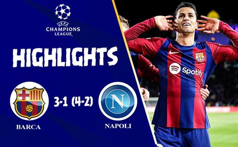 Video Barcelona vs Napoli: Cancelo, Lewandowski toả sáng