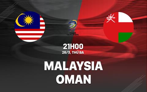 Nhận định bóng đá Malaysia vs Oman 21h00 ngày 26/3 (Vòng loại World Cup 2026)