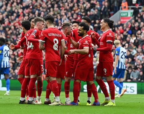 Những thống kê ấn tượng sau trận Liverpool 2-1 Brighton