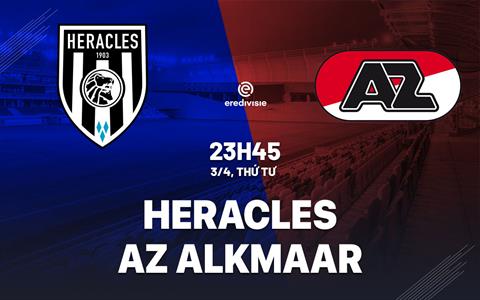 Nhận định bóng đá Heracles vs AZ Alkmaar 23h45 ngày 3/4 (VĐQG Hà Lan 2023/24)