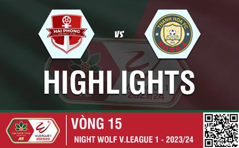 Highlights Hải Phòng - Thanh Hóa | Bánh đa cua đã biết thắng | Vòng 15 V-League 2023/24