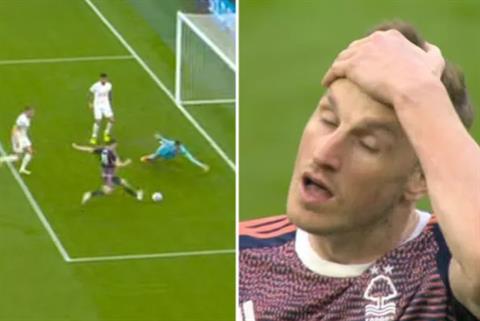 Pha bỏ lỡ khó tin ở trận Tottenham vs Nottingham Forest