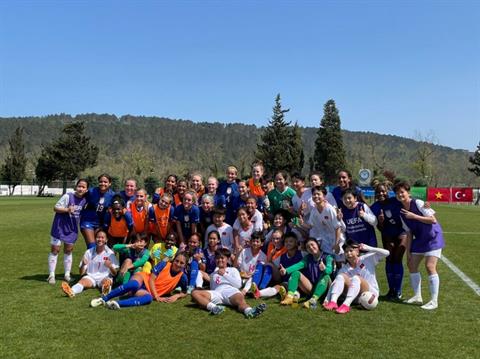 U16 nữ Việt Nam thu về nhiều bài học sau trận thua đậm 0-8 trước U16 Mỹ