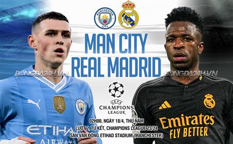 Nhận định Man City vs Real Madrid (2h00 ngày 18/04): Điểm tựa Etihad