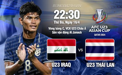 Nhận định U23 Iraq vs U23 Thái Lan (22h30 ngày 16/4): Thử thách với 'Voi chiến'