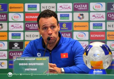 HLV Giustozzi Diego nói gì khi đội tuyển futsal Việt Nam không có kết quả như ý?