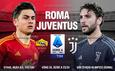 Nhận định Roma vs Juventus (01h45 ngày 06/05): Dễ chia điểm