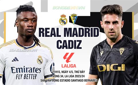 Nhận định Real Madrid vs Cadiz (21h15 ngày 4/5): Thắng và chờ đợi