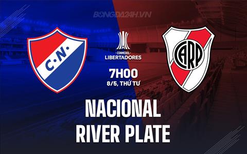 Nhận định Club Nacional vs River Plate 7h00 ngày 8/5 (Copa Libertadores 2024)