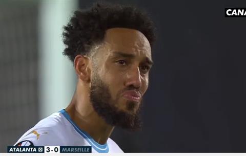 Aubameyang rơi nước mắt khi Marseille để thua Atalanta