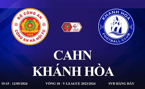 CAHN vs Khánh Hòa link xem trực tiếp V-league 2024: Tìm lại mạch thắng