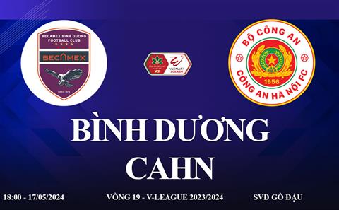 Bình Dương vs CAHN link xem trực tiếp V-League: Trận cầu 6 điểm
