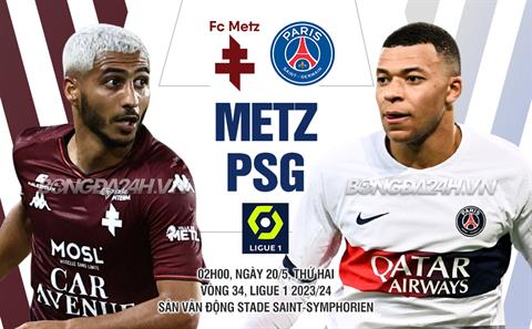 Nhận định bóng đá Metz vs PSG 2h00 ngày 20/5 (Ligue 1 2023/24)