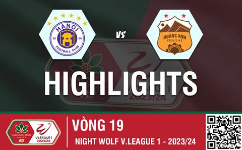 Video tổng hợp: Hà Nội - HAGL (Vòng 19 V-League 2023/24)