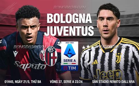Nhận định bóng đá Bologna vs Juventus 1h45 ngày 21/5 (Serie A 2023/24)