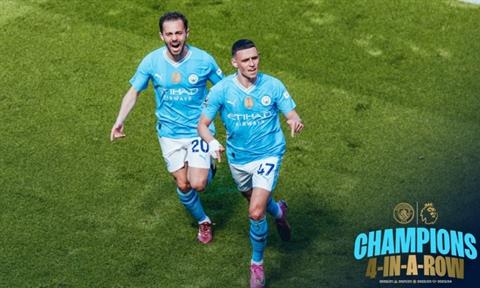 Bernardo Silva tự hào sau kì tích vô địch Ngoại hạng Anh của Man City