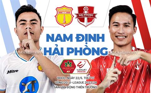 Nhận định Nam Định vs Hải Phòng (19h15 ngày 21/5): Khó cản bước chủ nhà