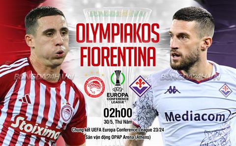 Nhận định Olympiakos vs Fiorentina (02h00 ngày 30/5): Tìm vinh quang ở Athens
