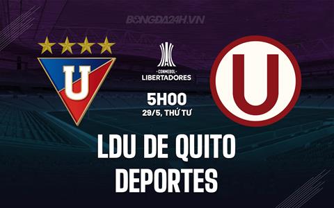 Nhận định LDU de Quito vs Universitario 5h00 ngày 29/5 (Copa Libertadores 2024)